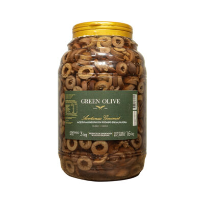 Aceitunas verdes Rodajadas (fileteadas) x 1.6 kg esc