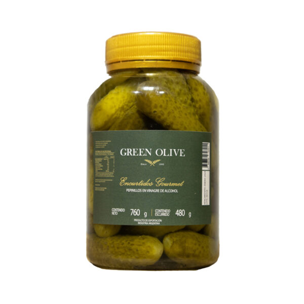 Pepinitos en vinagre  x 500g